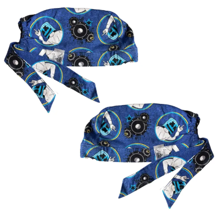 Gorro Medico Quirúrgico - Marshmello - Azul