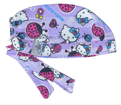 Gorro Medico Quirúrgico - Hello Kitty - Lila