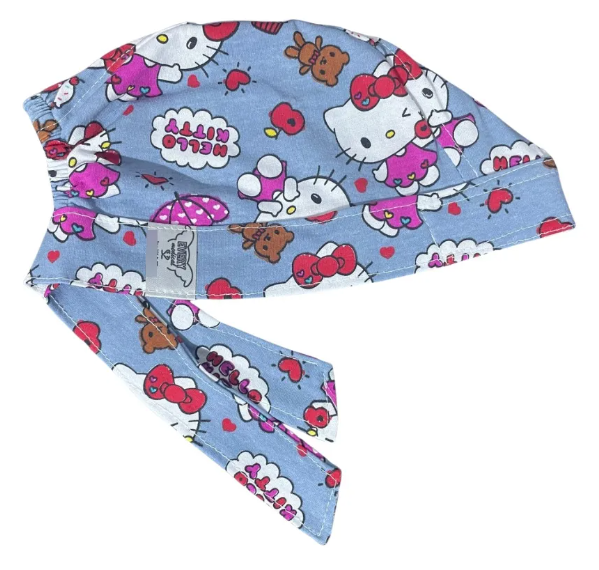 Gorro Medico Quirúrgico - Hello Kitty - Gris
