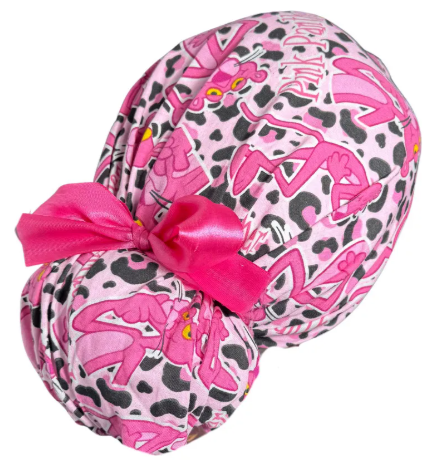 Gorro Medico Quirúrgico - La Pantera Rosa - Listón - Rosa