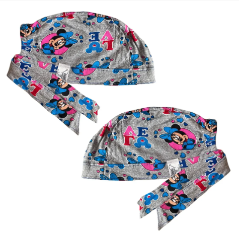 Gorro Medico Quirúrgico - Minnie Mouse - Gris