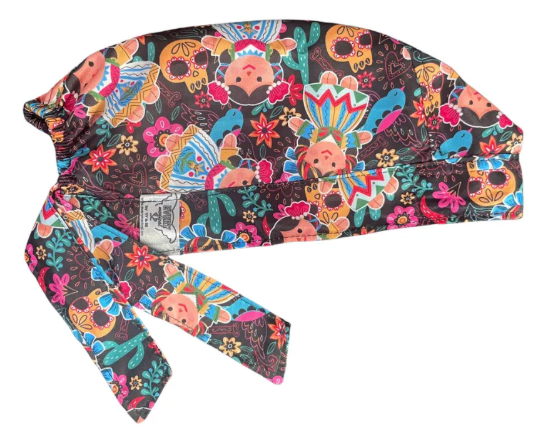 Gorro Medico Quirúrgico - Muñeca Mexicana Lele - Negro