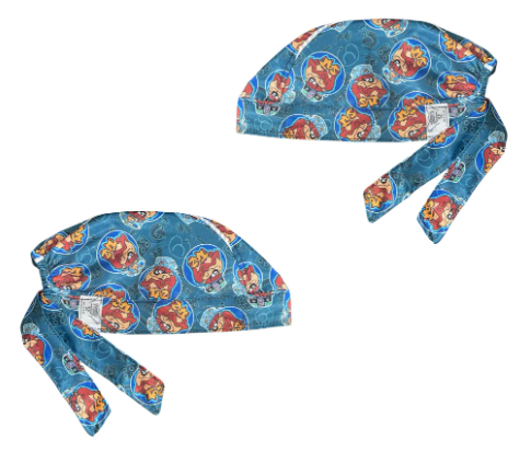 Gorro Medico Quirúrgico - Demonio De Tasmania - Taz - Azul Petróleo