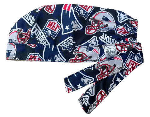 Gorro Quirúrgico Medico New England Patriots Nfl Antifluido