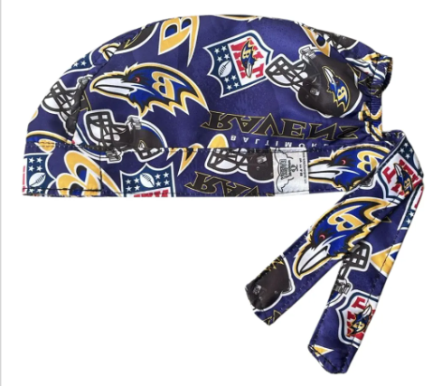 Gorro Quirúrgico Medico Baltimore Ravens Nfl Antifluidos