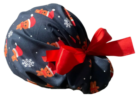 Gorro Medico Quirúrgico - Huggie Sweater - Navidad - Listón - GALLETA