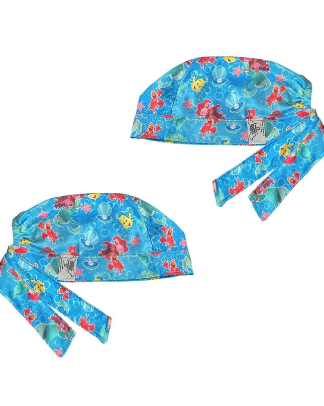 Gorro Medico Quirúrgico - La sirenita - Azul