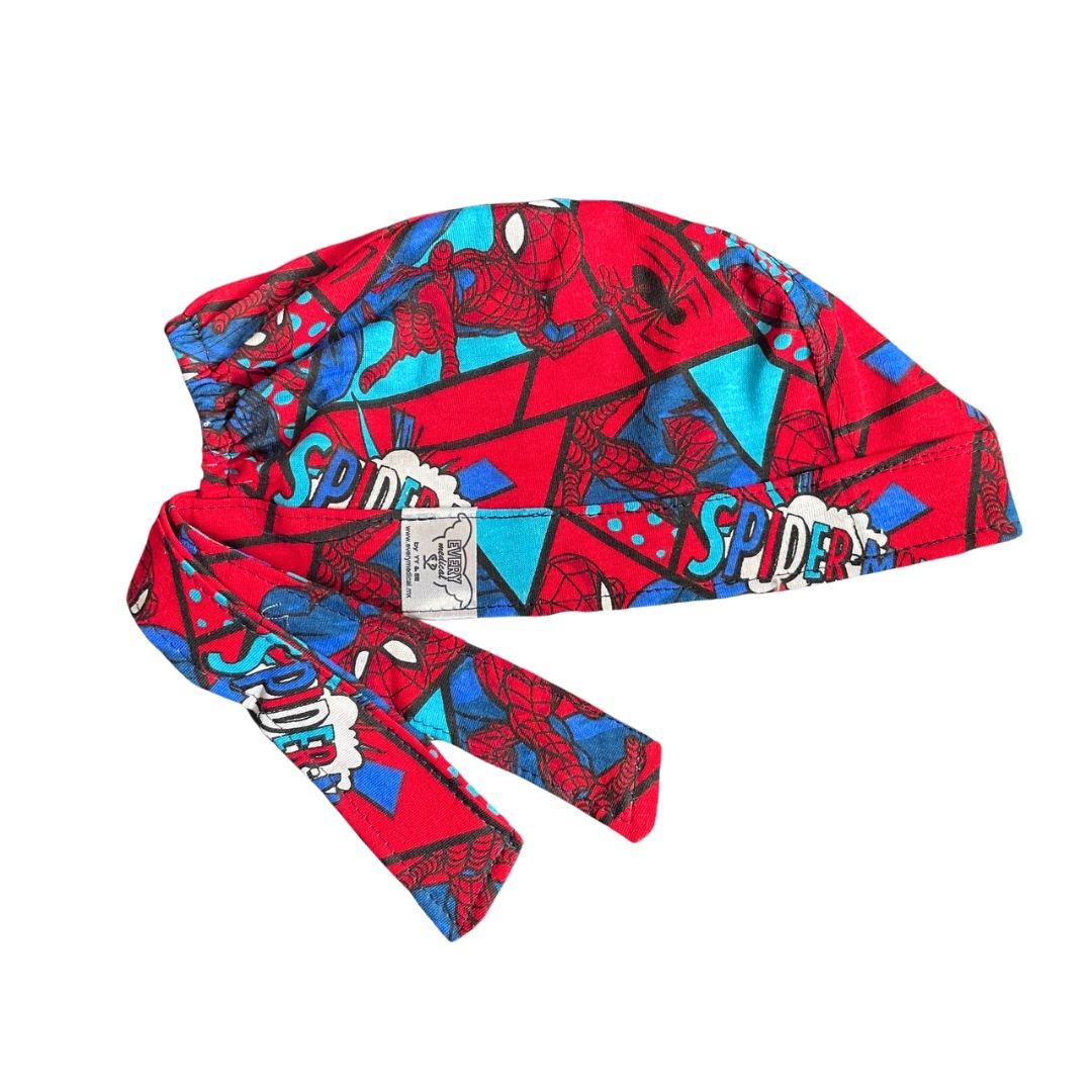 Gorro Quirúrgico - Estampado - Spiderman - Rojo3