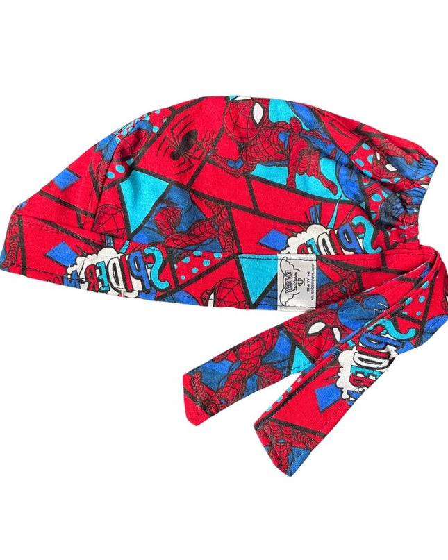 Gorro Quirúrgico - Estampado -H ARAÑA - Rojo3