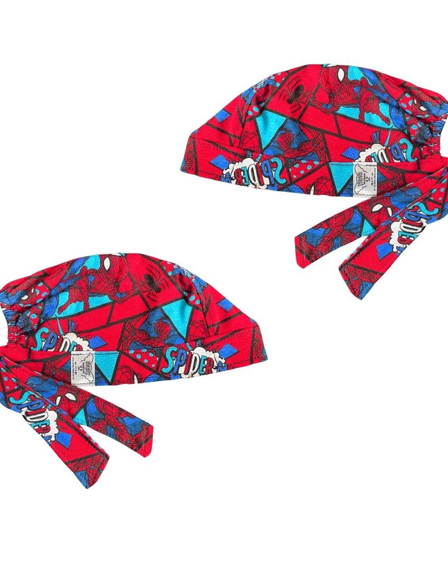Gorro Quirúrgico - Estampado -H ARAÑA - Rojo3