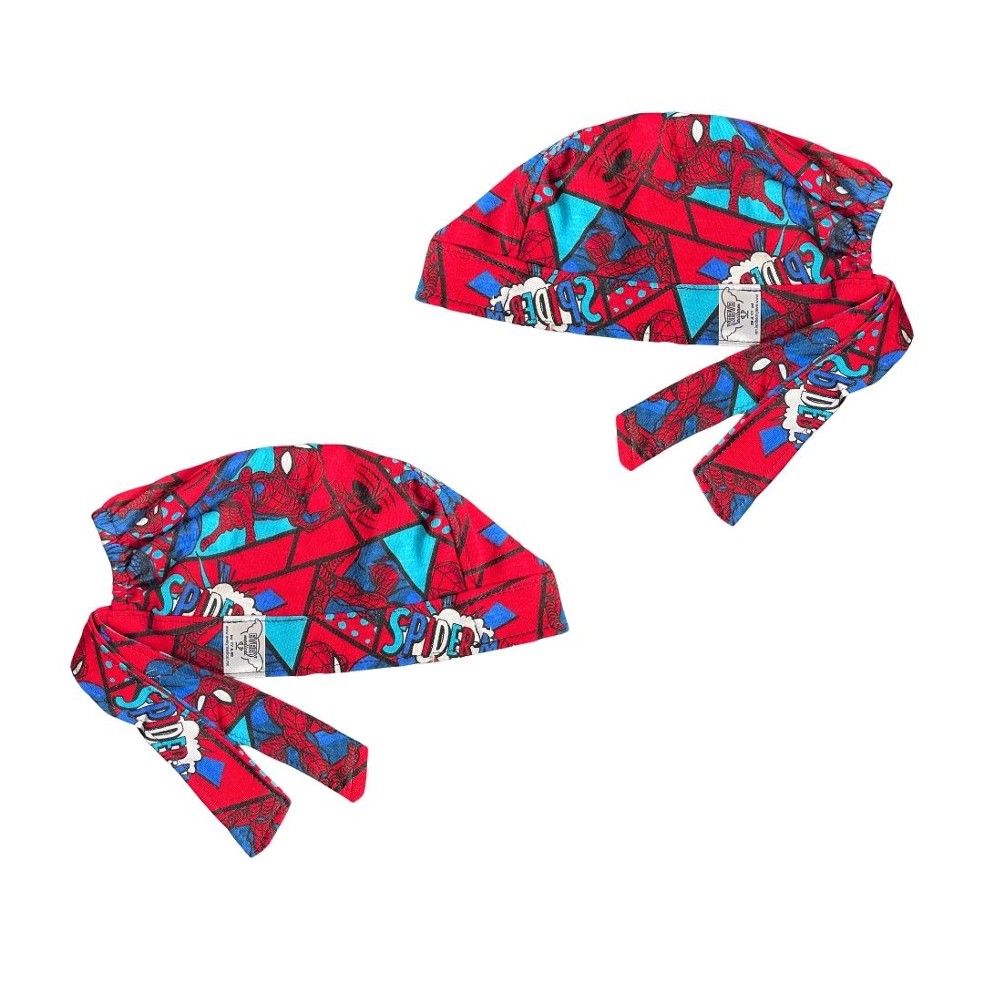 Gorro Quirúrgico - Estampado - Spiderman - Rojo3
