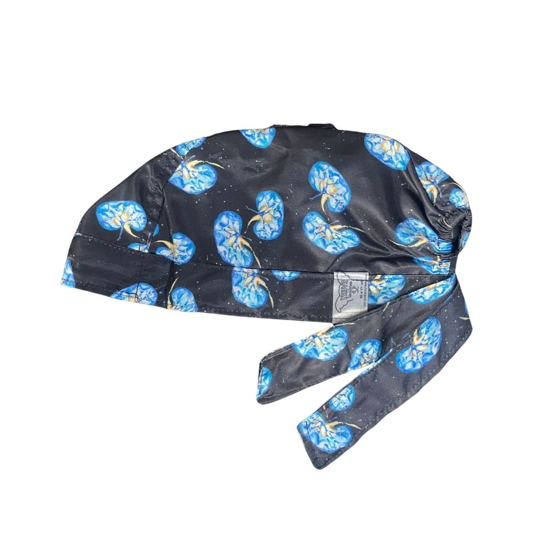 Gorro Medico Quirúrgico - Riñón - Nefrología - Negro 2