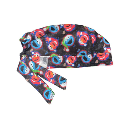 Gorro Medico Quirúrgico - Plaza Sésamo - Come Galletas - Elmo - Navidad - Negro