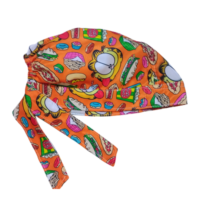 Gorro Medico Quirúrgico Enfermeria Garfield Y Sus Amigos Naranja