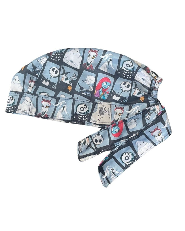 Gorro Quirúrgico - Estampado - El Extraño Mundo De Jack  - Gris