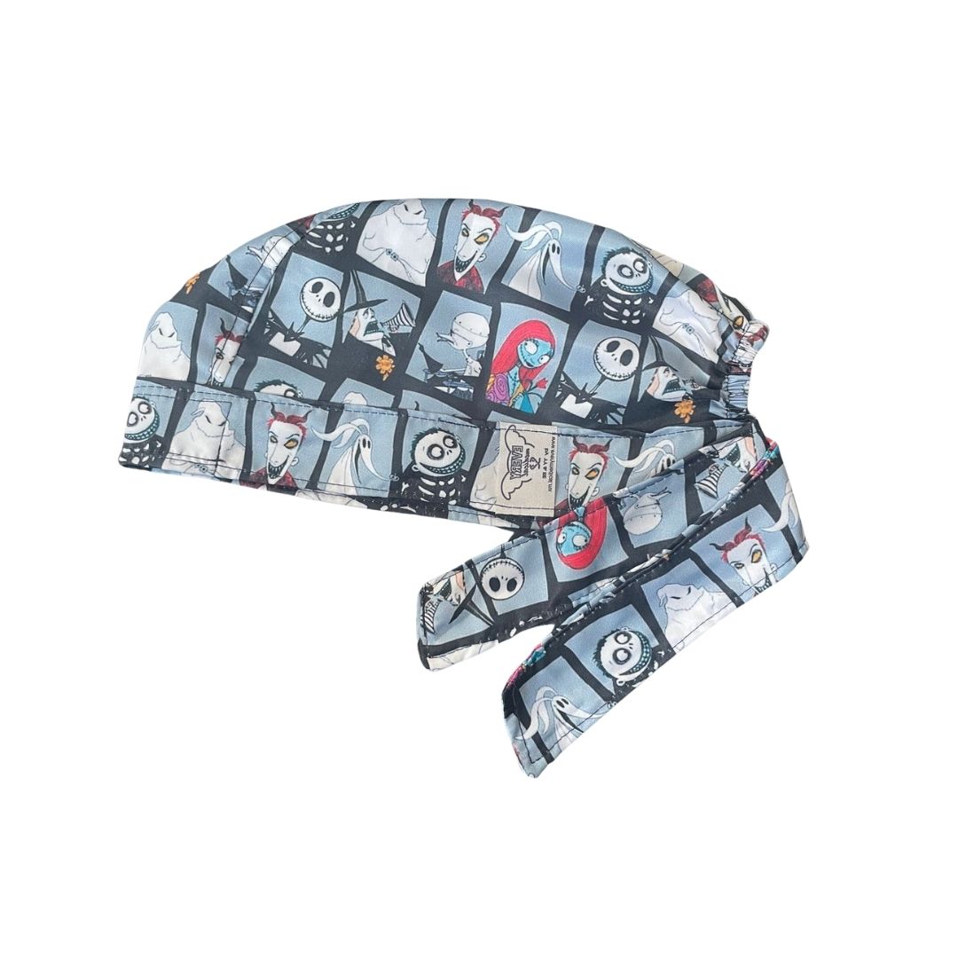 Gorro Quirúrgico - Estampado - El Extraño Mundo De Jack  - Gris