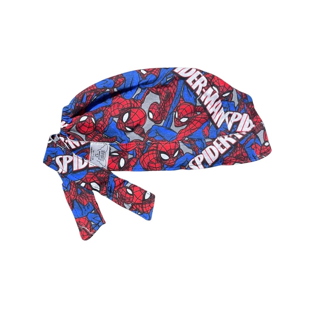 Gorro Medico Quirúrgico - Estampado - Spiderman - Gris 3