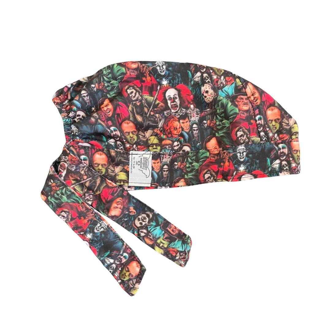 Gorro Quirúrgico -Personajes De Terror - Halloween - Negro 10