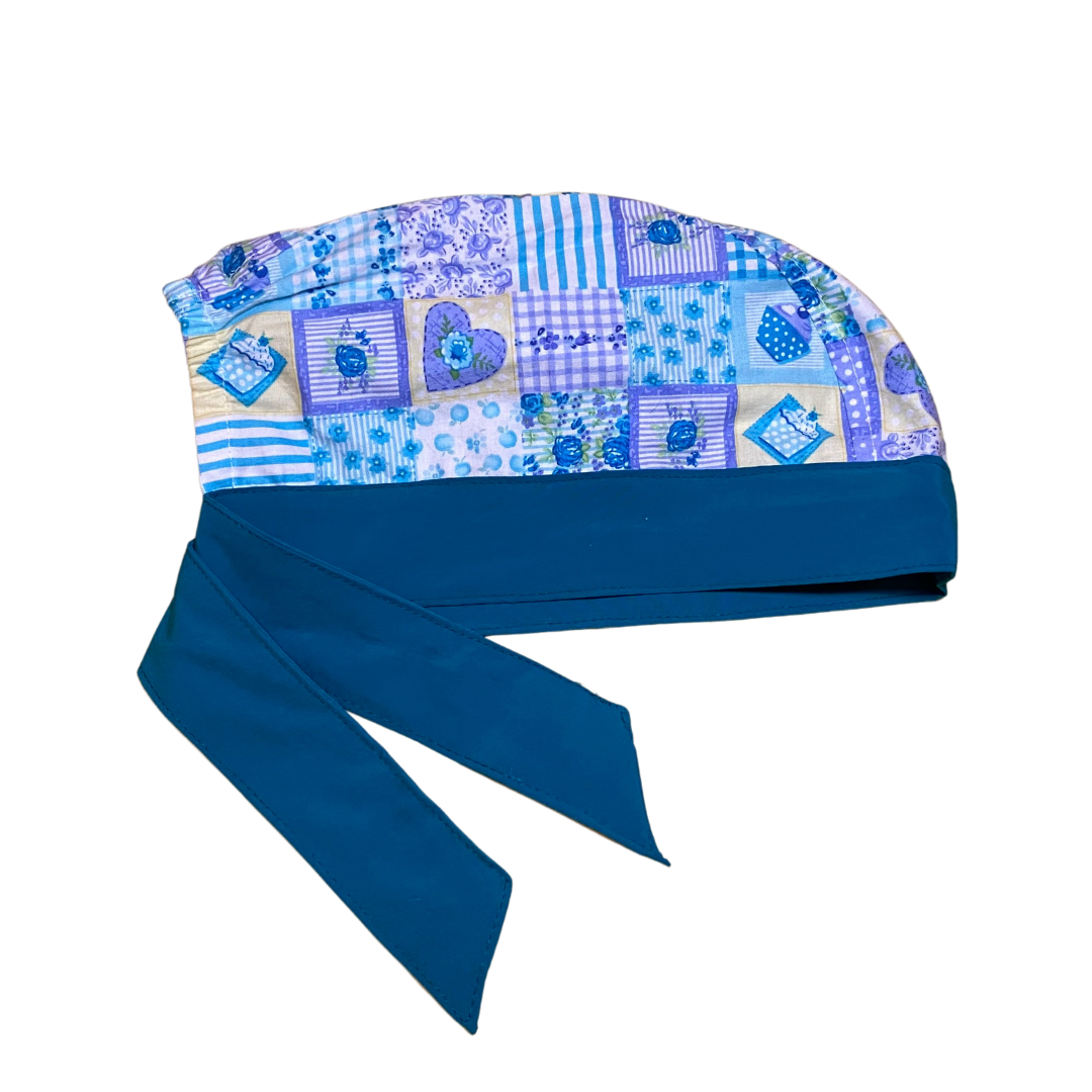 Gorro Medico Quirúrgico Azul Collage
