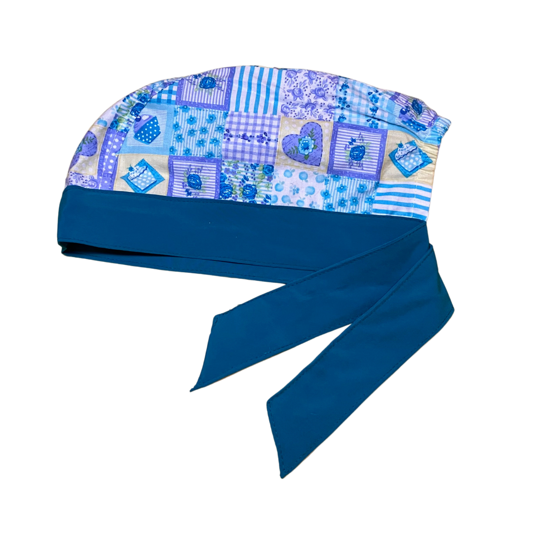 Gorro Medico Quirúrgico Azul Collage