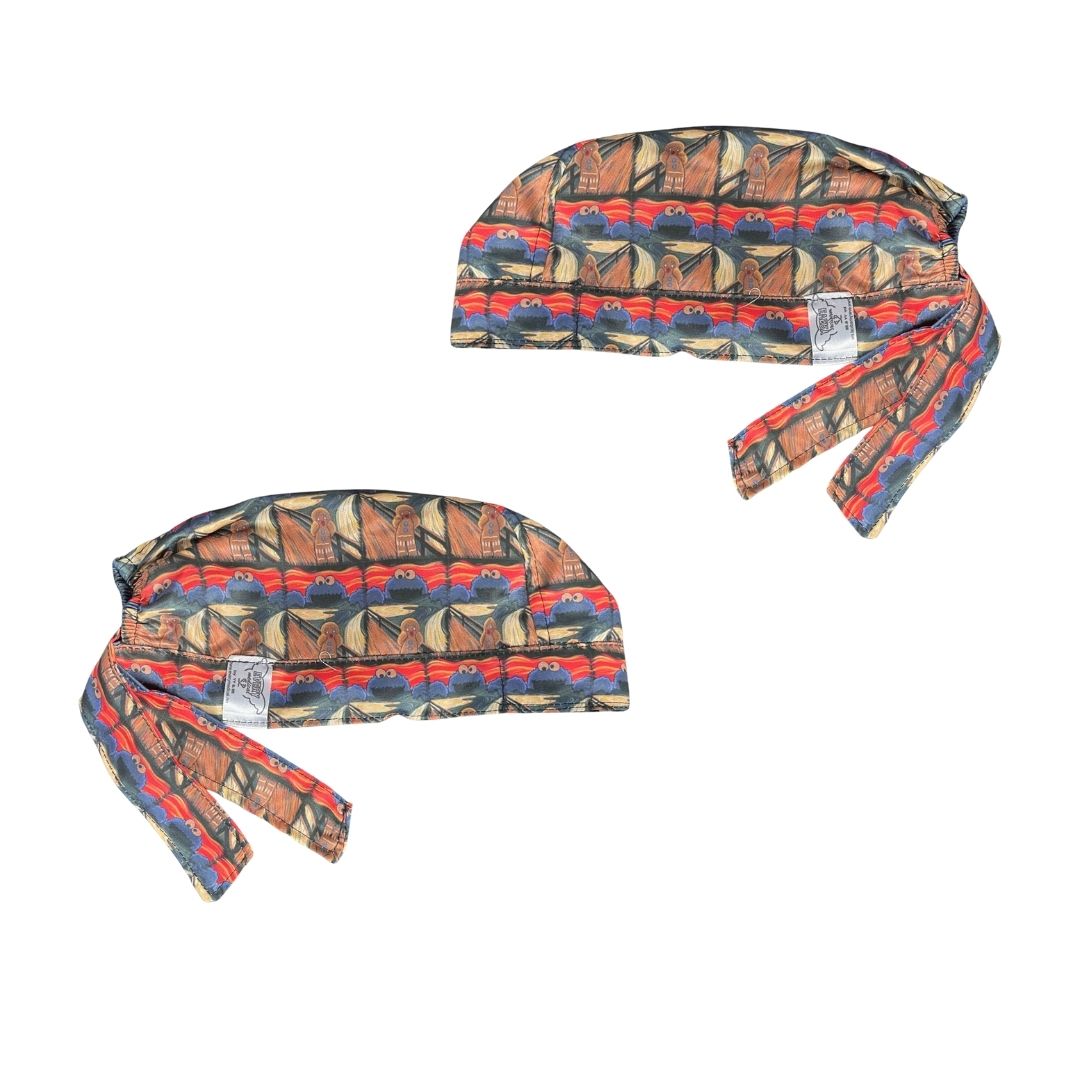 Gorro Medico Quirúrgico - Monstruo Come Galletas - Marrón - El grito