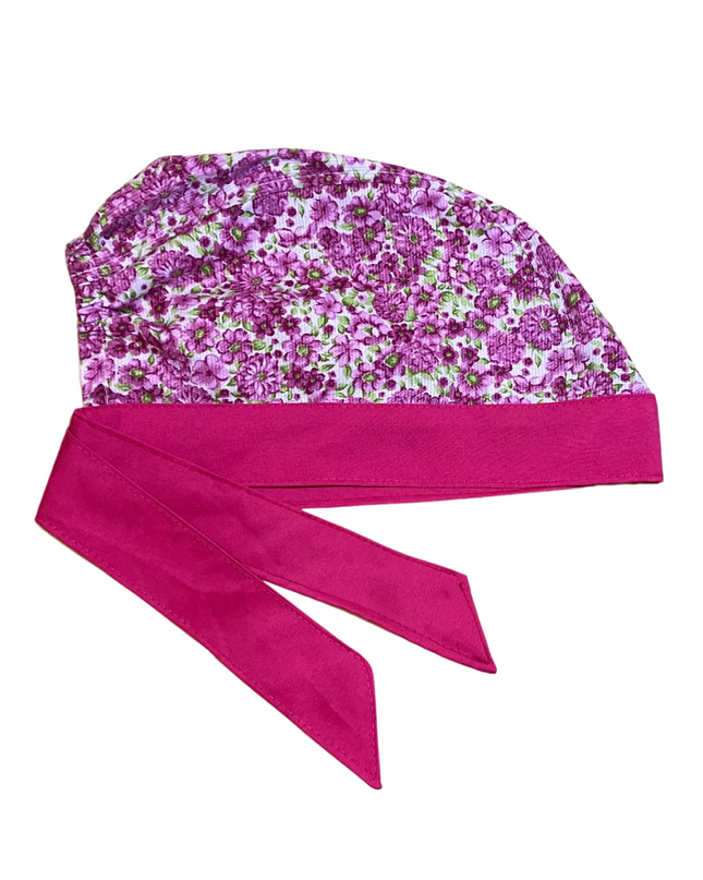 Gorro Medico Quirúrgico Rosa Flores - Every Medical -  Dr. Gorrito