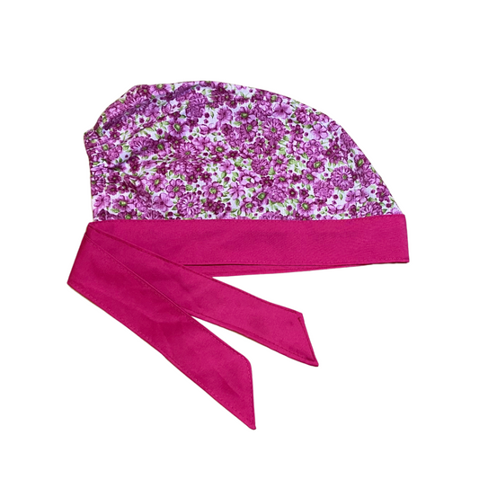 Gorro Medico Quirúrgico Rosa Flores