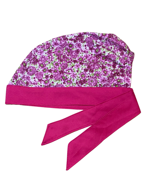 Gorro Medico Quirúrgico Rosa Flores - Every Medical -  Dr. Gorrito