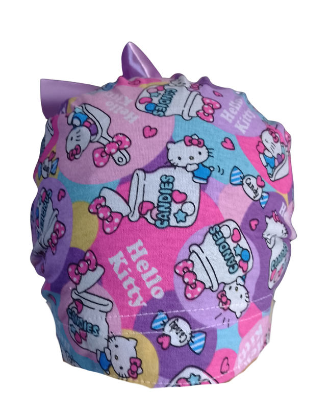 Gorro Quirúrgico Hello Kitty Listones - Rosa  COLORES