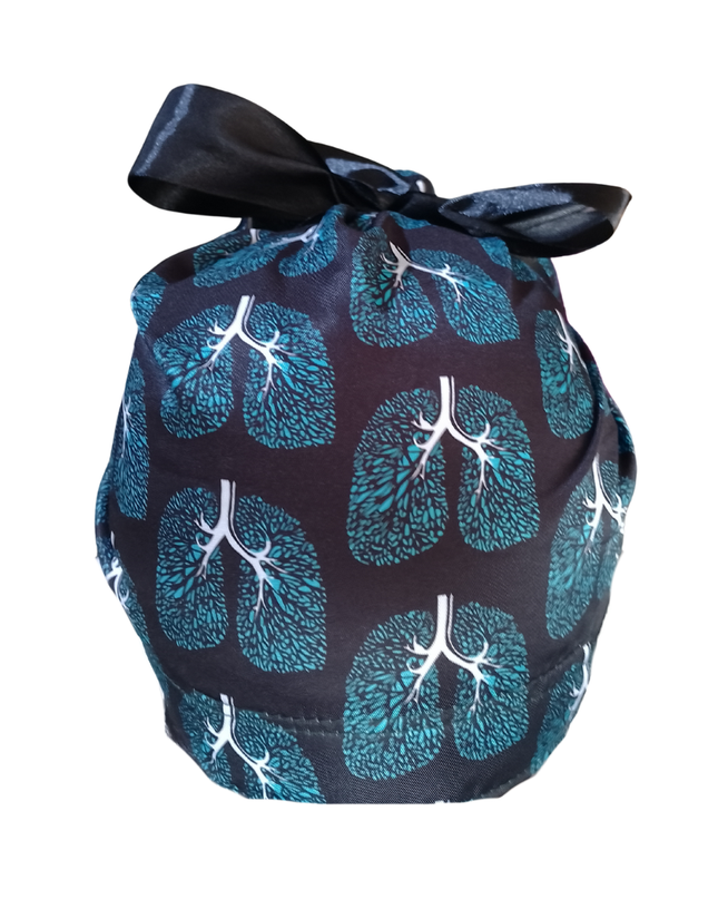 Gorro Quirúrgico Medico Neumologia - NEGRO LISTON