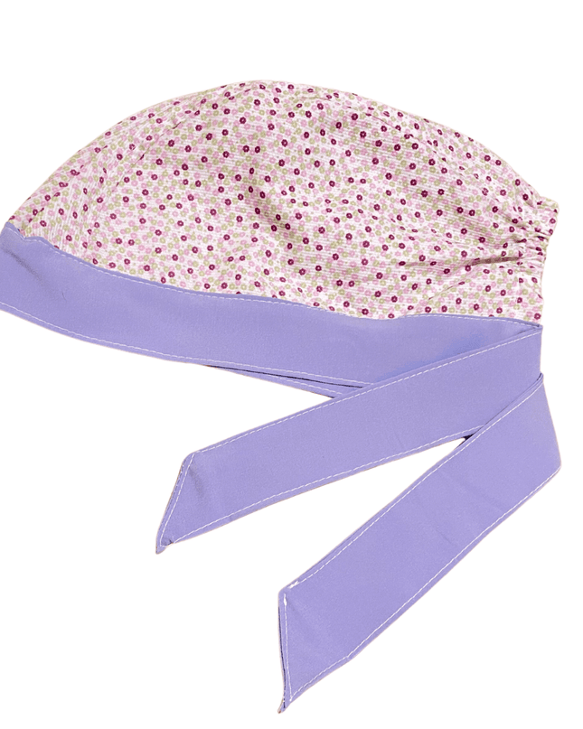 Gorro Medico Quirúrgico Lila Flores Lavanda - Every Medical -  Dr. Gorrito