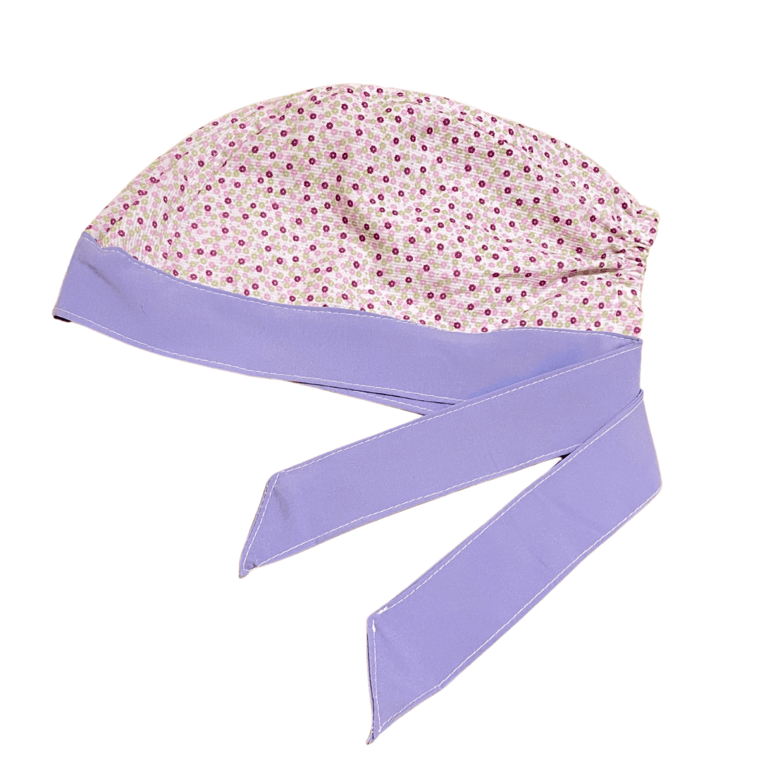 Gorro Medico Quirúrgico Lila Flores Lavanda - Every Medical -  Dr. Gorrito