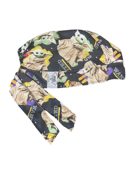 Gorro Medico Quirúrgico - Baby Yoda - Grogu - Mandalorian - Negro