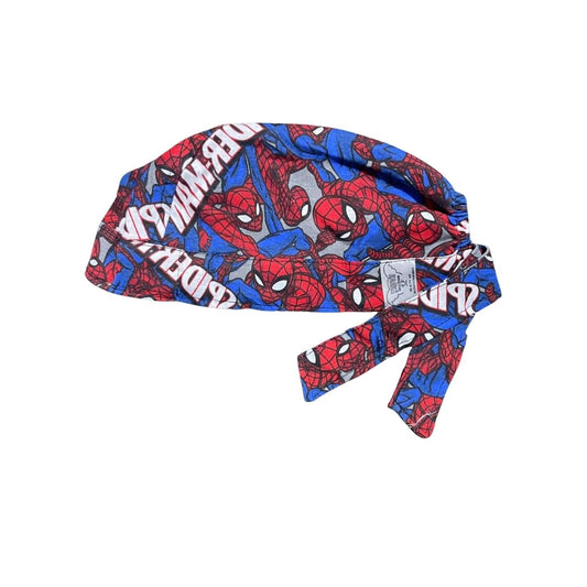 Gorro Medico Quirúrgico - Estampado - Spiderman - Gris 3
