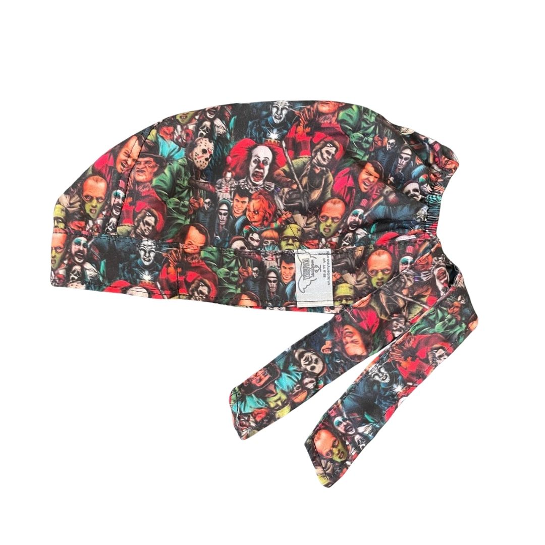 Gorro Quirúrgico -Personajes De Terror - Halloween - Negro 10