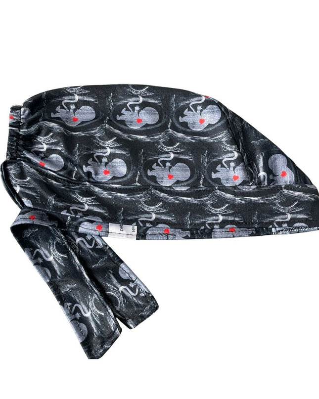 Gorro Quirúrgico Estampado - Utero - Negro