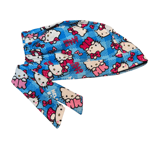Gorro Medico Quirúrgico Enfer Hello Kitty Azul 2 - Antisudor