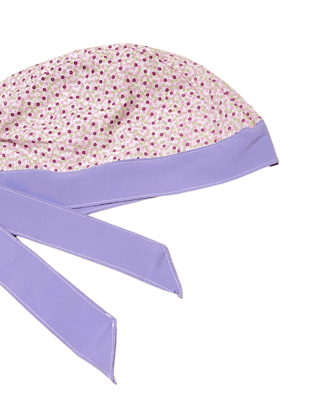 Gorro Medico Quirúrgico Lila Flores Lavanda - Every Medical -  Dr. Gorrito