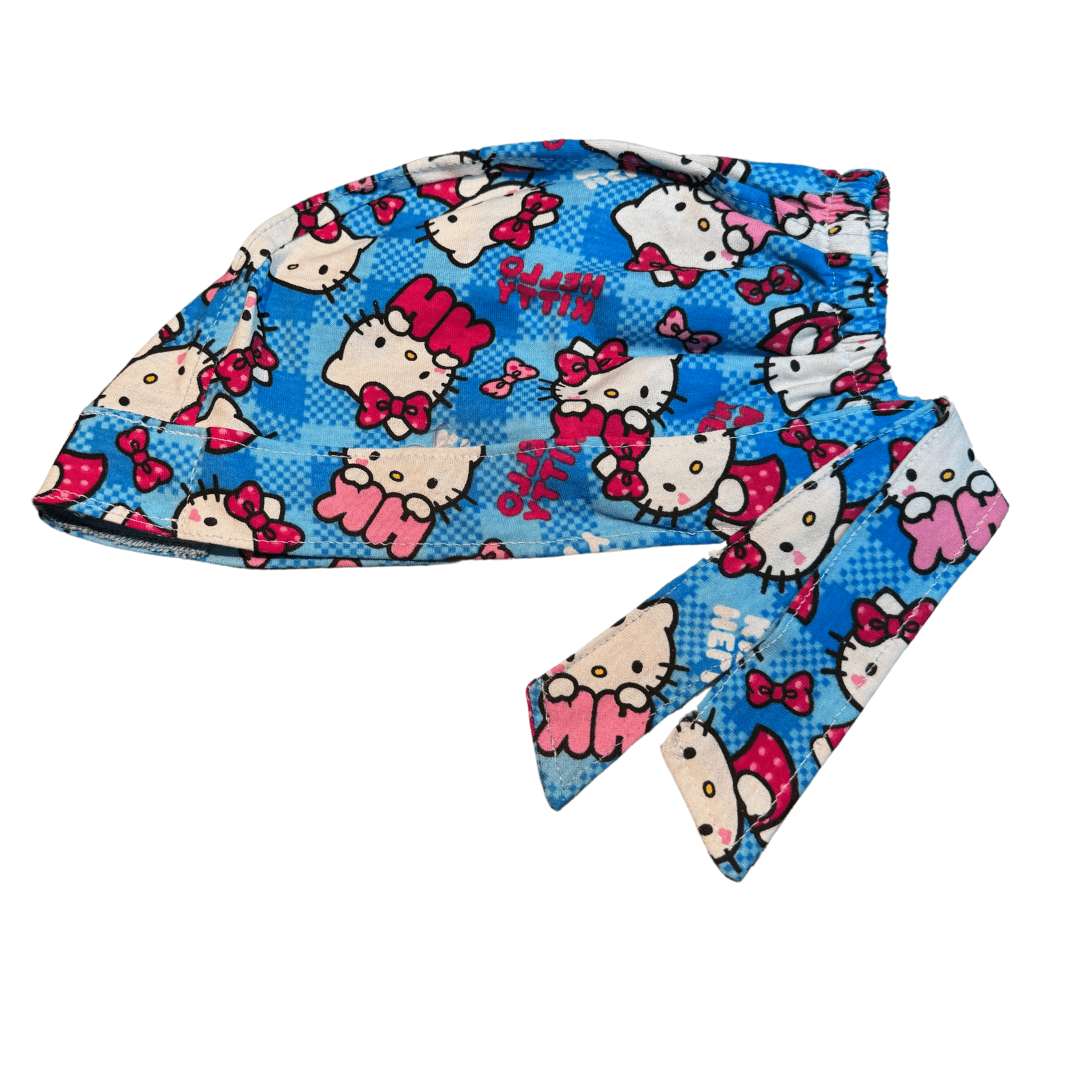 Gorro Medico Quirúrgico Enfer Hello Kitty Azul 2 - Antisudor