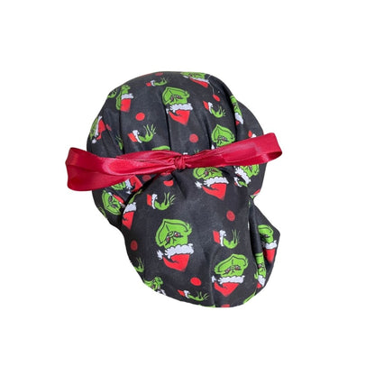 Gorro Quirúrgico Medico - Its The Grinch - Listón - Negro