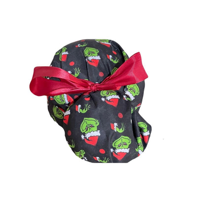 Gorro Quirúrgico Medico - Its The Grinch - Listón - Negro