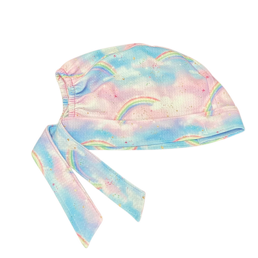 Gorro Medico Quirúrgico Arcoíris Y Nubes- Antisudor