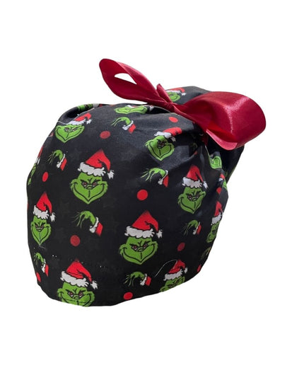 Gorro Quirúrgico Medico - Its The Grinch - Listón - Negro