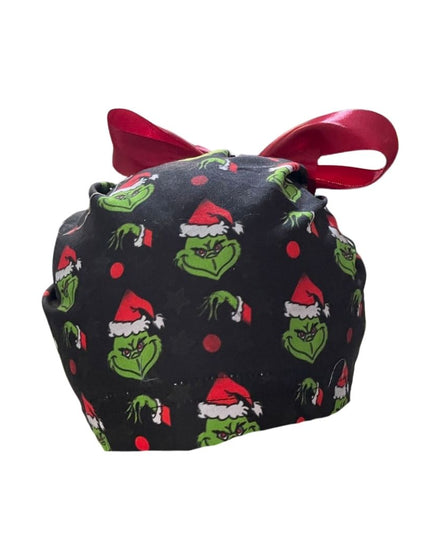 Gorro Quirúrgico Medico - Its The Grinch - Listón - Negro