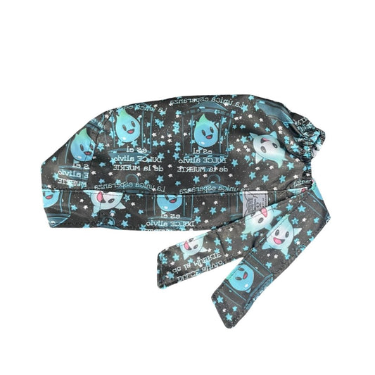 Gorro Medico Quirúrgico - Mario Bros - Negro 3
