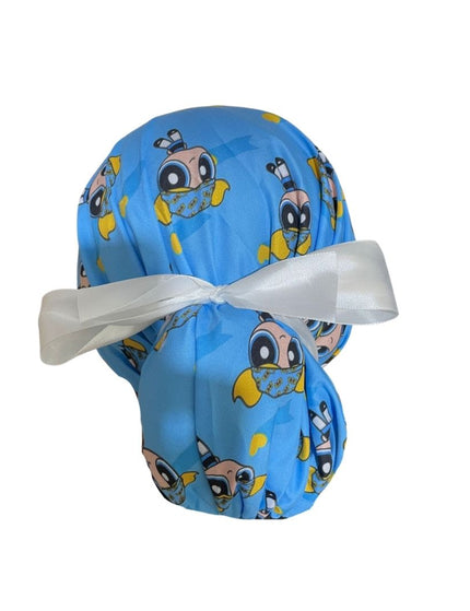 Gorro Quirúrgico Medico - Chicas Super Poderosas - Listón - Celeste