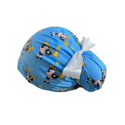 Gorro Quirúrgico Medico - Chicas Super Poderosas - Listón - Celeste