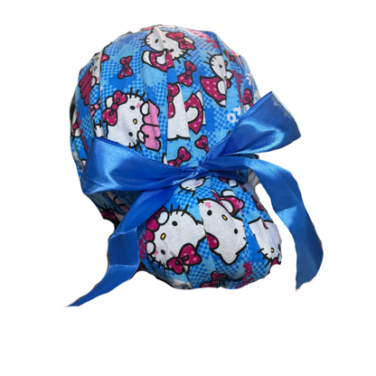 Gorro Quirúrgico Hello Kitty Azul Cubos Listones - Antisudor - Every Medical -  Dr. Gorrito