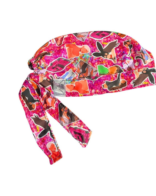 Gorro Medico Quirúrgico - Estampado - Ariana Grande - Rosa