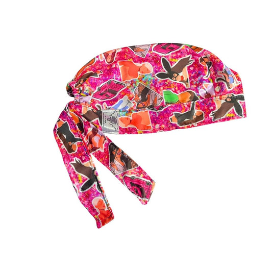 Gorro Medico Quirúrgico - Estampado - Ariana Grande - Rosa